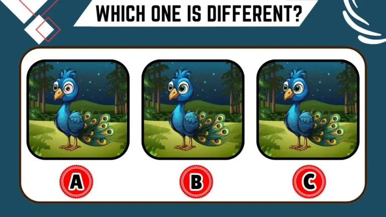 Observation Brain Challenge: Only 10% with laser vision can spot the different peacock in 8 secs