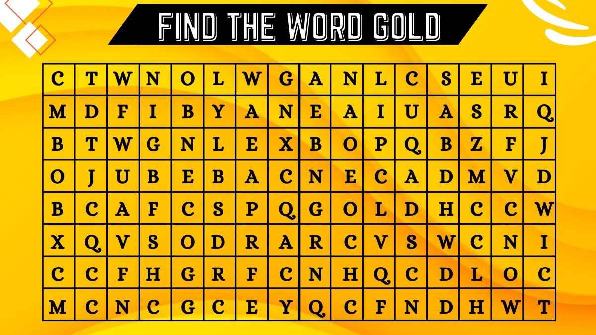 Optical Illusion Brain Challenge: Only 3% Smart People Can Find The Word Gold in 6 Secs