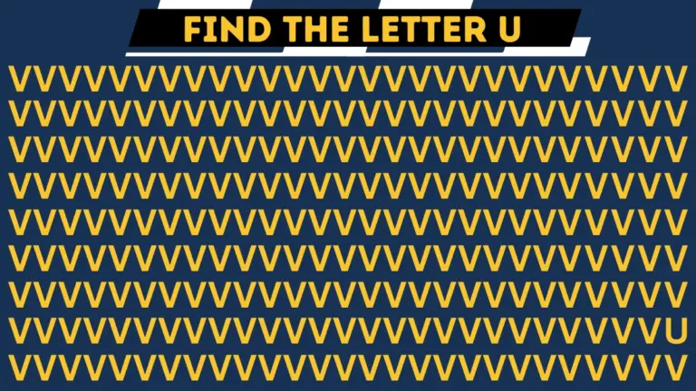 Optical Illusion Eye Test: Only the most attentive eyes can spot the letter U among V within 9 Secs