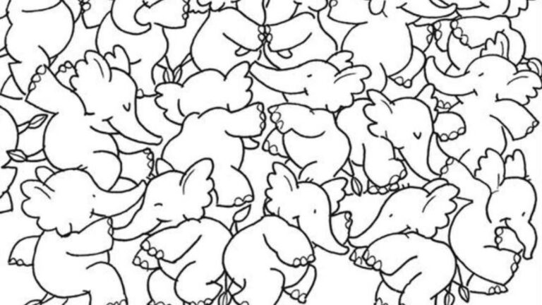 Optical Illusion IQ Test: Can You Spot The Whale Among Elephants In 8 Seconds?