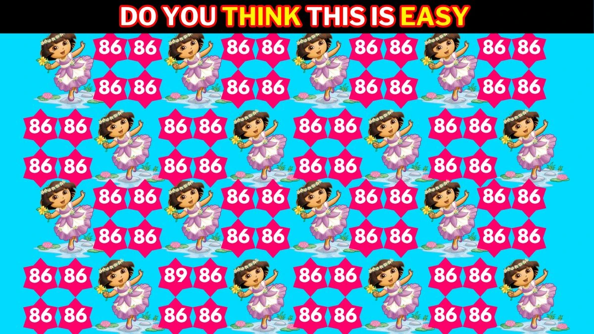 Optical Illusion IQ Test: Only 1% of Genius can Spot the Number 89 among 86 in 8 Secs