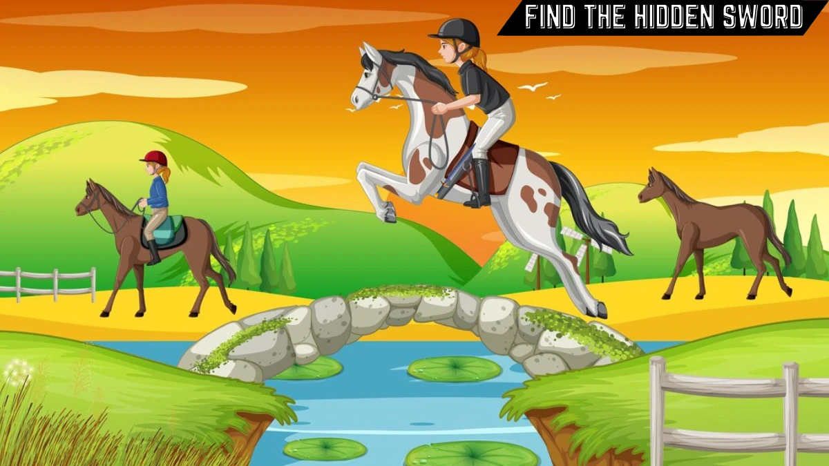 Optical Illusion Visual Test: Only 20/20 vision people can spot the hidden sword in the horse rider image in 10 secs