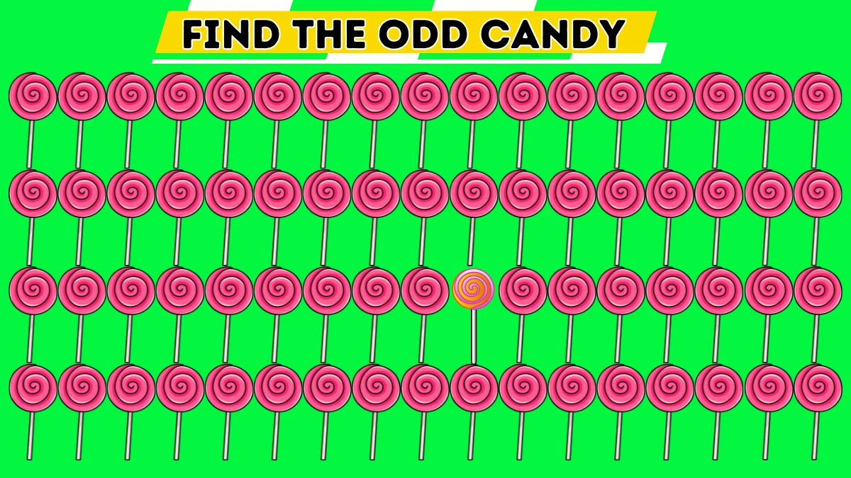 Optical Illusion Visual Test: Only superhuman vision can spot the odd candy in 10 secs