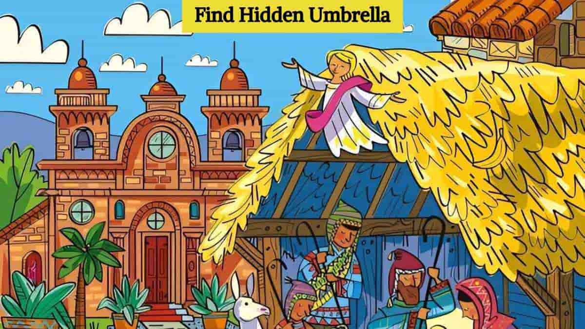 Optical Illusion: You have HD vision if you can find the hidden umbrella in 6 seconds!
