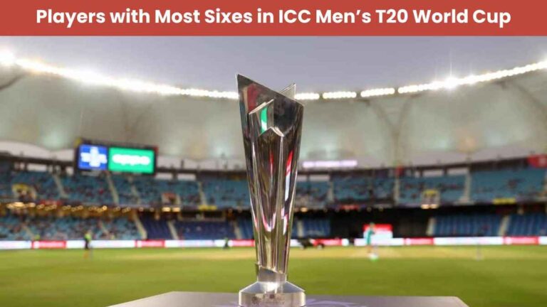 Players with most sixes in ICC Men’s T20 World Cup