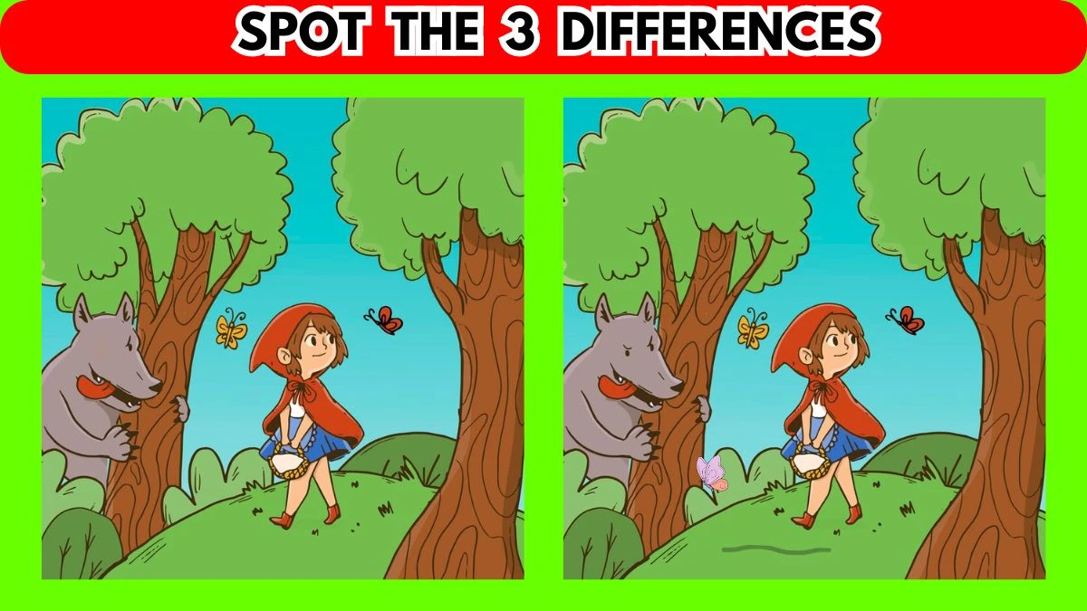 Spot the Difference Picture Puzzle Game: Only Extra Sharp Eyes Can Spot the 3 Differences in this Image in 10 Secs