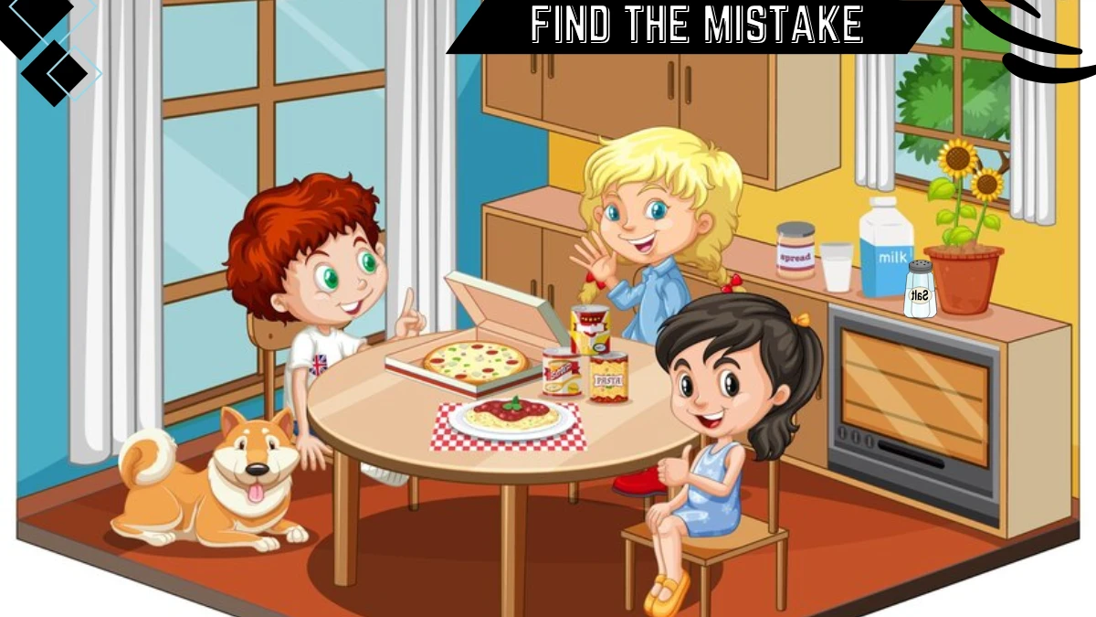 Spot the Mistake Picture Puzzle IQ Test: Only People with Razor-sharp Eyes Can Spot the 1 Mistake in this Dining Image in 8 Secs