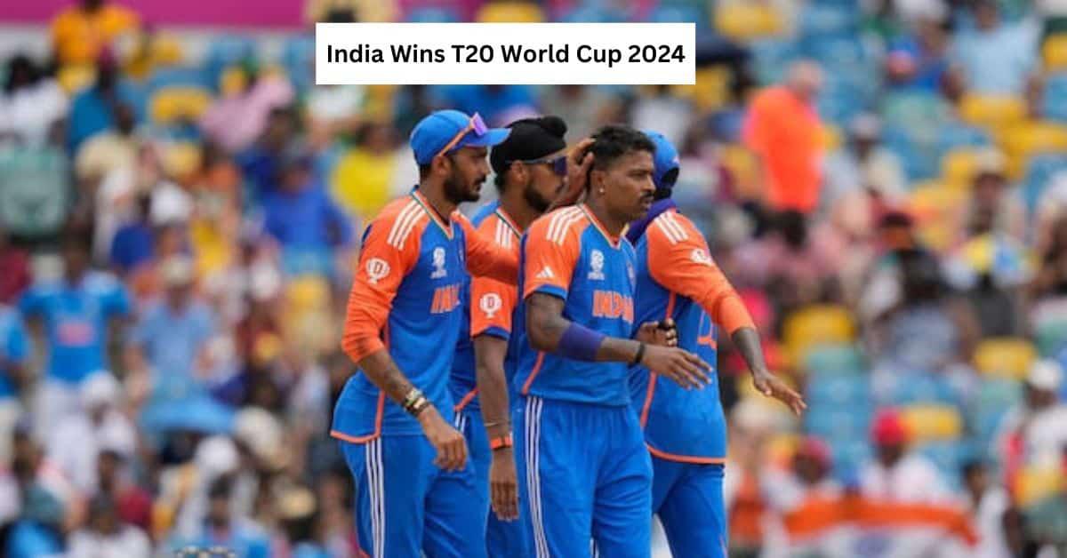 T20 World Cup 2024 Winner India Lifts the Trophy