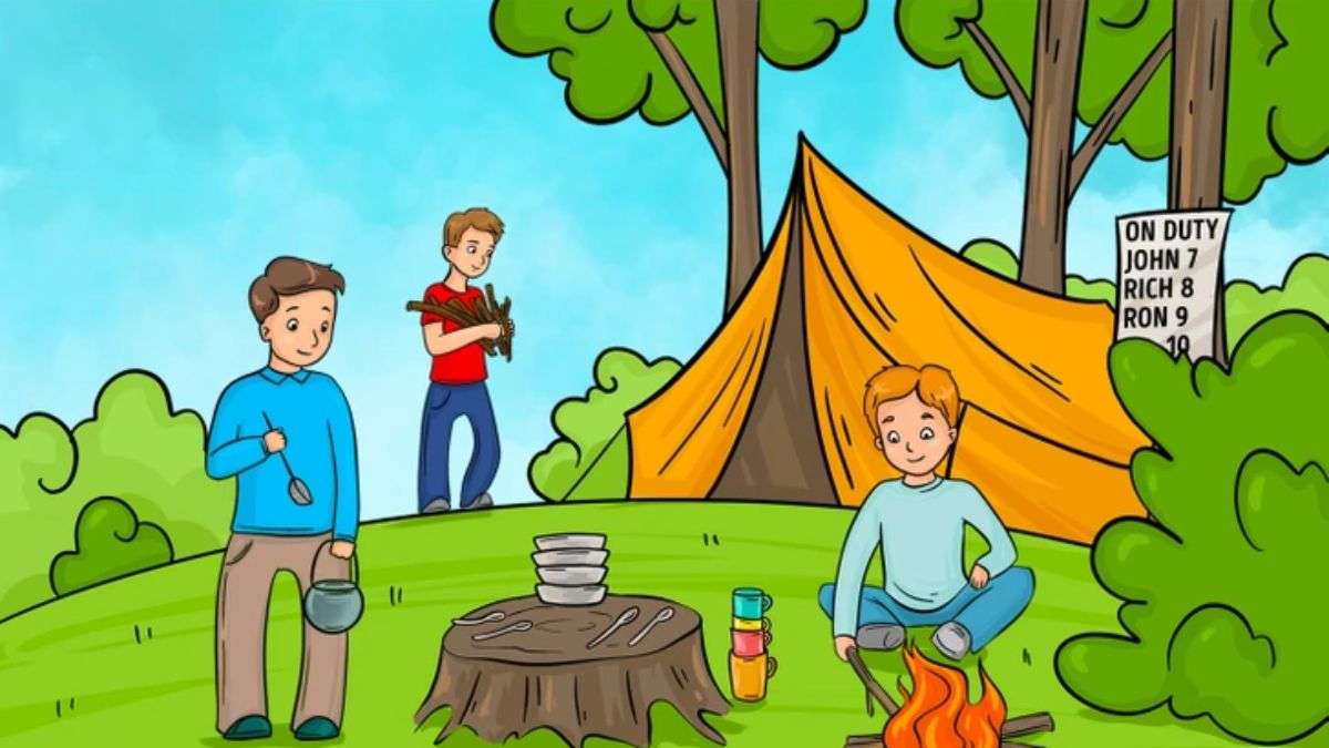 Brain Teaser: Can You Tell How Many People Went Camping In 12 Seconds?