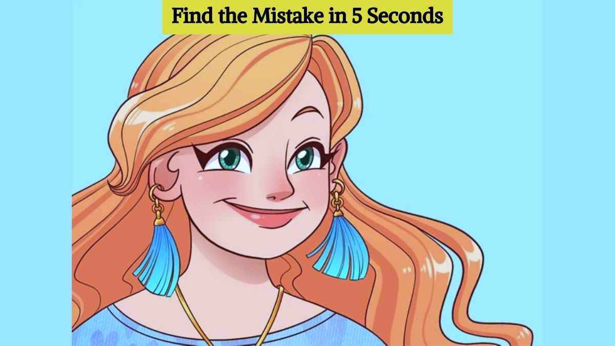 Only eagle eyes can find the mistake in the picture of a girl in 5 seconds!