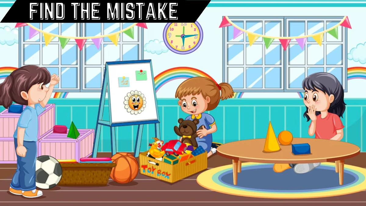 Picture Puzzle IQ Test: Can you find the Mistake in this Children