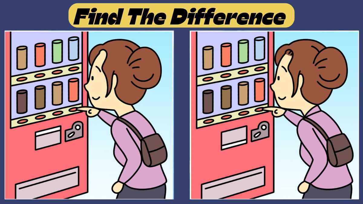 Spot the 3 Differences Between Vending Machine Pictures in 35 Seconds