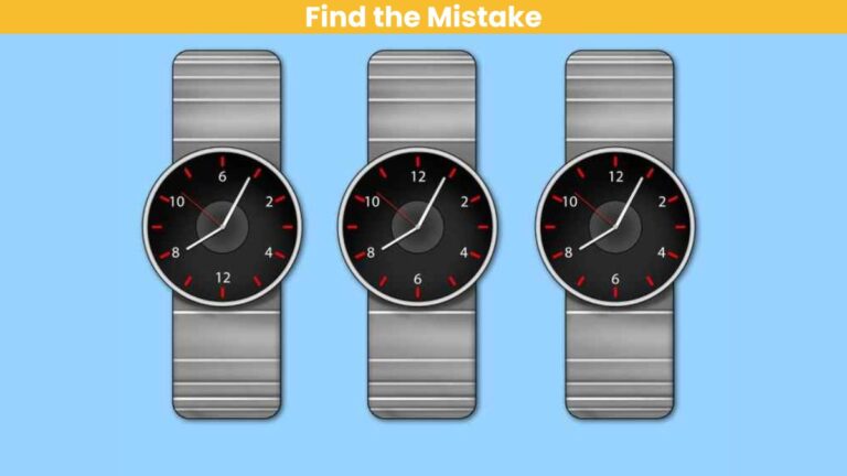 Picture Puzzle IQ Test: Find the mistake in the picture in 6 seconds!