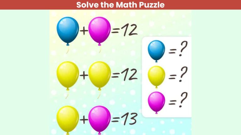 Math Puzzle: Only highly intelligent readers can solve this math puzzle in 8 seconds!