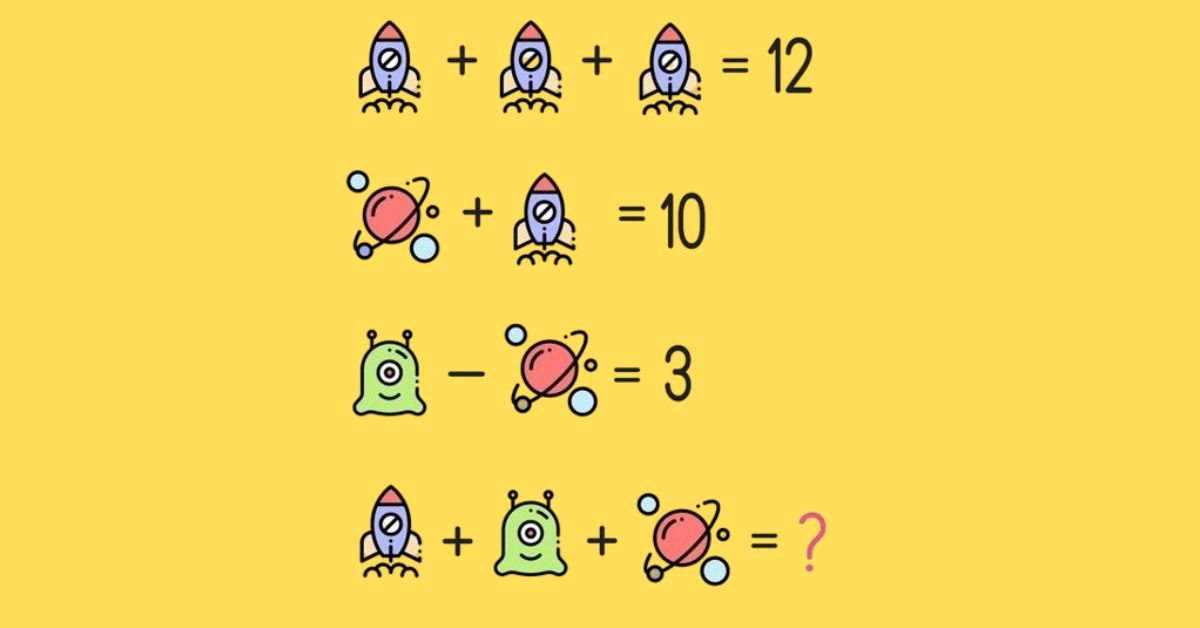 Brain Teaser: Calling All High IQ Minds To Solve This Space-Themed Equation in 19 Seconds