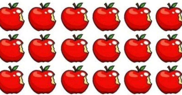 Brain Teaser: Can Your High IQ Help You Find the Different Apple in 11 Seconds?