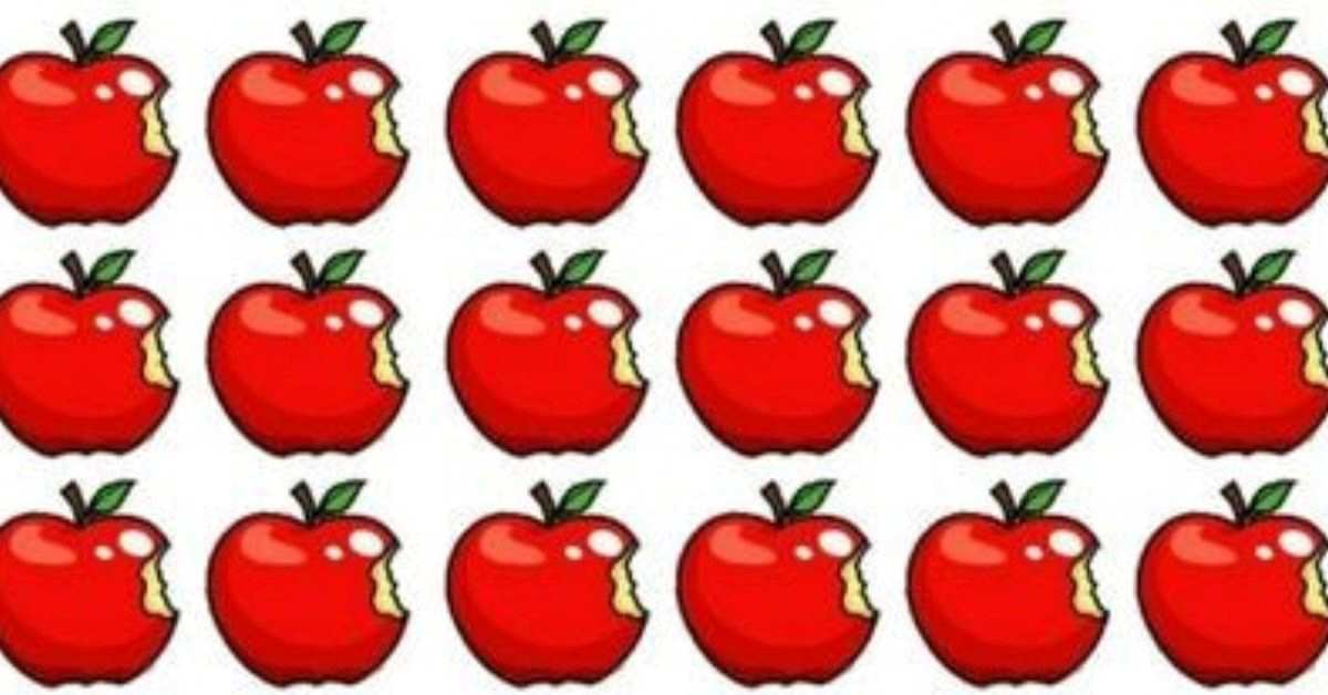 Brain Teaser: Can Your High IQ Help You Find the Different Apple in 11 Seconds?