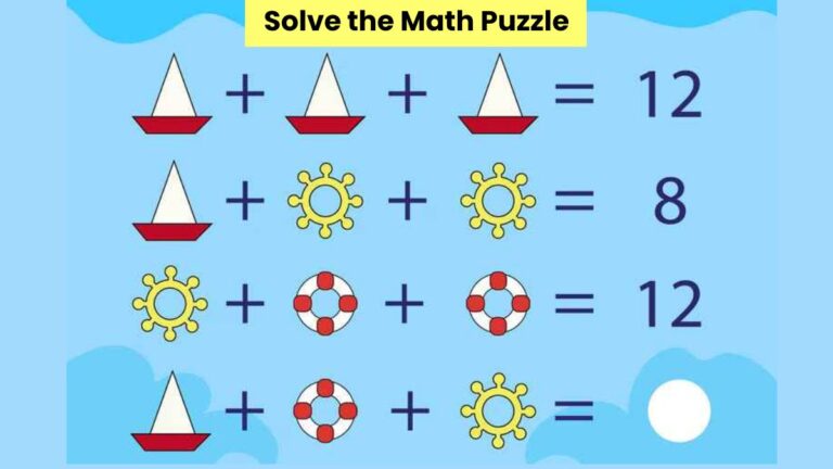 Math Puzzle: Only highly intelligent readers can solve this math puzzle in 10 seconds!