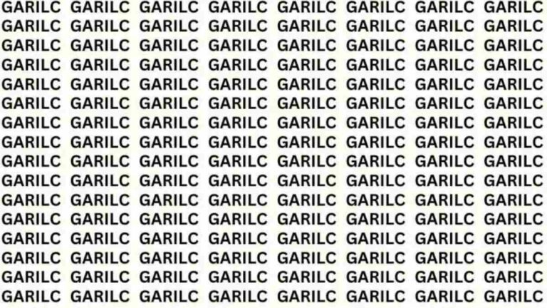 Optical Illusion IQ Test: Can You Spot The Correct Spelling Of 'GARLIC' In 5 Seconds?