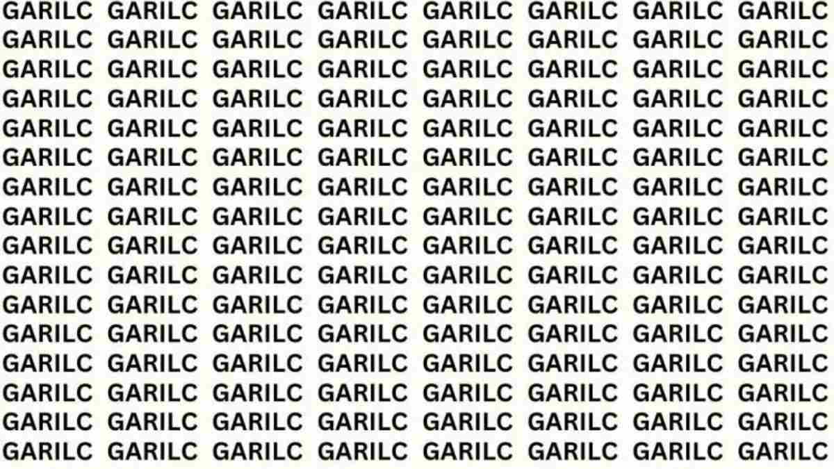 Optical Illusion IQ Test: Can You Spot The Correct Spelling Of ‘GARLIC’ In 5 Seconds?