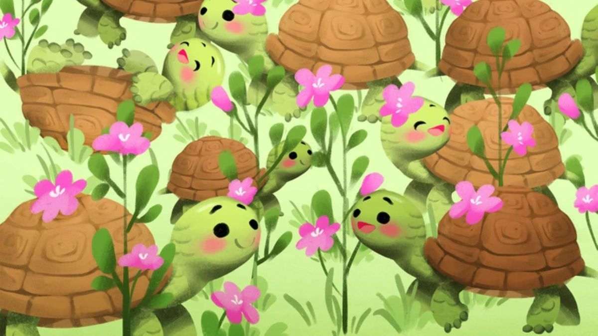 Optical Illusion IQ Test: Only 1 in 20 Can Spot the Snail Hidden Among the Turtles—Can You?