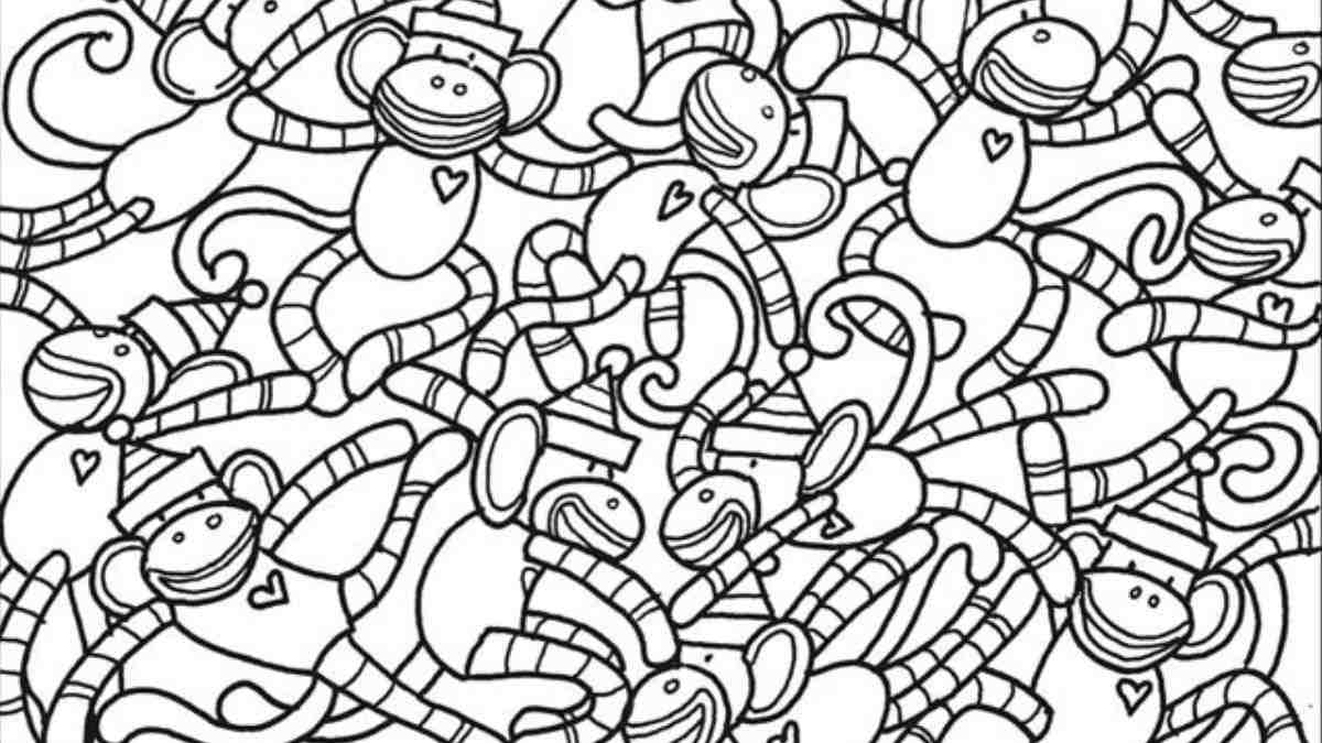 Optical Illusion IQ Test: There Is An Eel Hidden Among Monkeys, Can You Spot It In 5 Seconds?