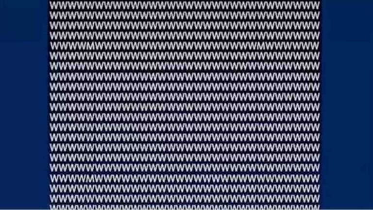 Optical Illusion: Only 2% With Sharp Vision Can Spot The Letter M Among W’s in 8 Seconds!