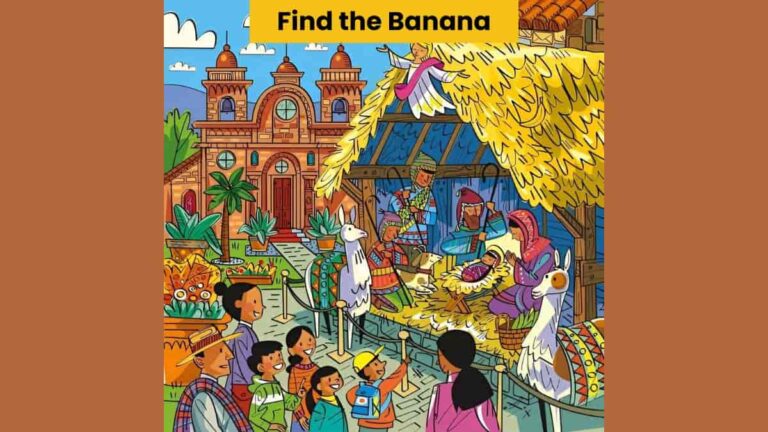 Optical Illusion: Only 5% with eagle eyes can spot the banana in 7 seconds!