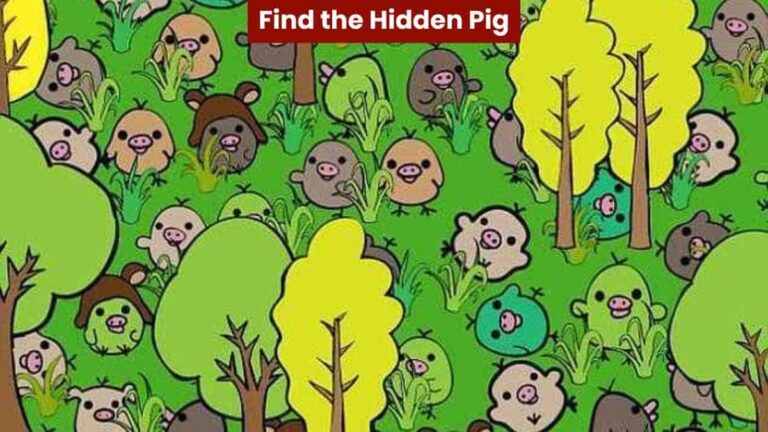 Optical Illusion: You have eagle eyes if you can find the hidden pig in 5 seconds!