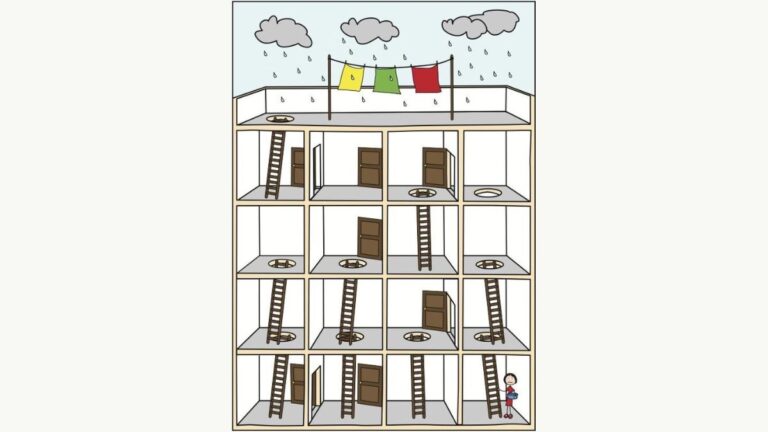 Picture Puzzle IQ Test: Only High IQ Can Find The Way To The Terrace In 5 Seconds!