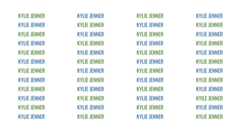 Picture Puzzle: Only 1% With Sharpest Eyes Can Spot The Misspelt Kylie Jenner In 9 Seconds!