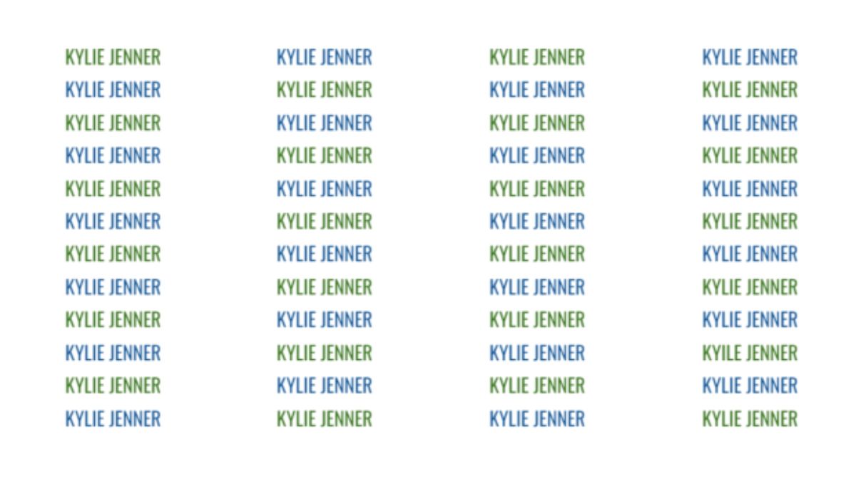 Picture Puzzle: Only 1% With Sharpest Eyes Can Spot The Misspelt Kylie Jenner In 9 Seconds!