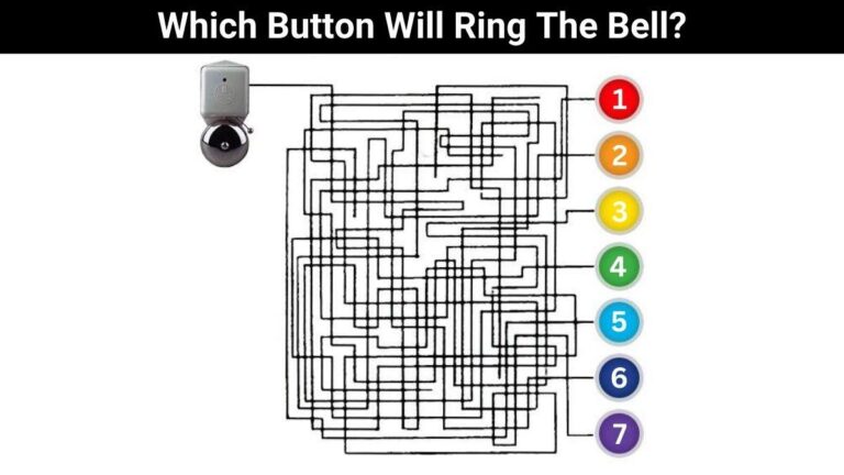 Picture Puzzle: Which Button Rings The Bell? Test Your IQ in 8 Seconds!