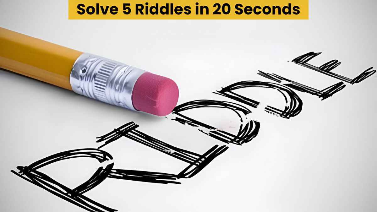 Riddle IQ Test: Only high IQ individuals can solve these 5 tricky riddles in 20 seconds!