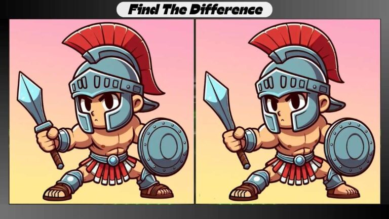 Spot 3 Differences Between Ancient Warrior Pictures in 16 Seconds