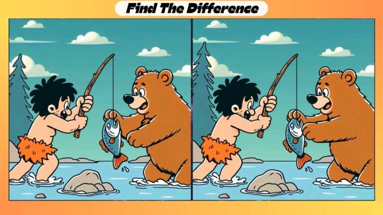 Spot 3 Differences Between Fish Hunting Pictures in 27 Seconds