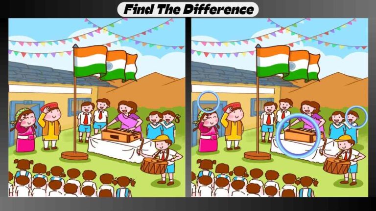 Spot 3 Differences Between Indian Flag Pictures in 26 Seconds