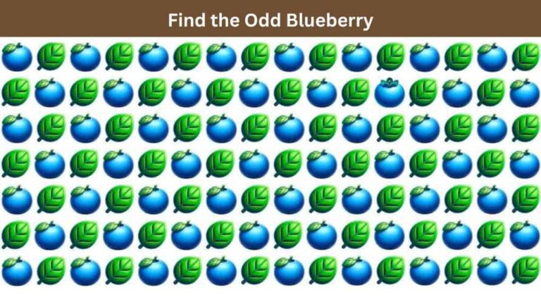 Visual Skill Test: Find the odd blueberry in 3 seconds!