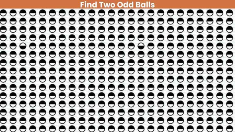 Visual Skill Test: Find two odd balls in 7 seconds!