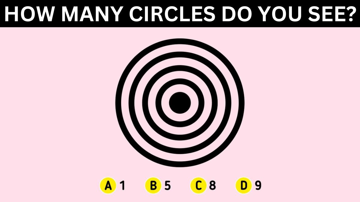 Brain Teaser IQ Test: How Intelligent Are You? Count The Number Of Circles Correctly In 5 Seconds!