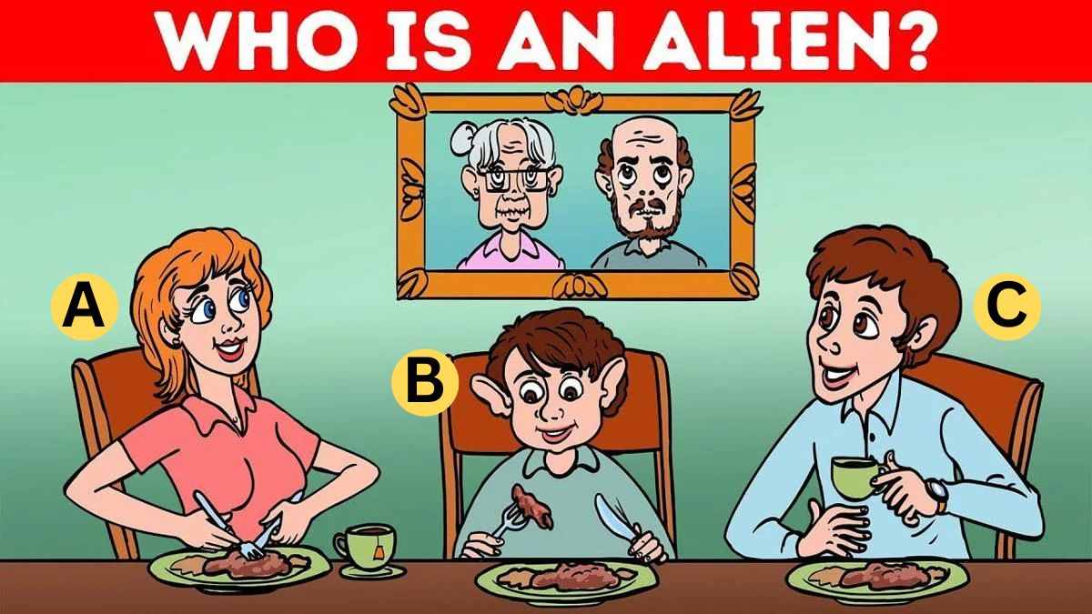 Brain Teaser: Spot Who Is An Alien? Only Top 1% Sherlock Holmes Pass This IQ Riddle In 5 Seconds!