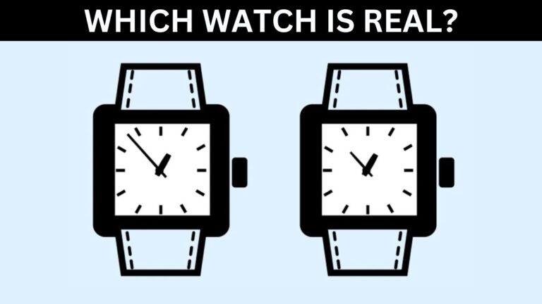 Brain Teaser: Which Watch Is Real? Only 1% Pass This Test in 8 Seconds!