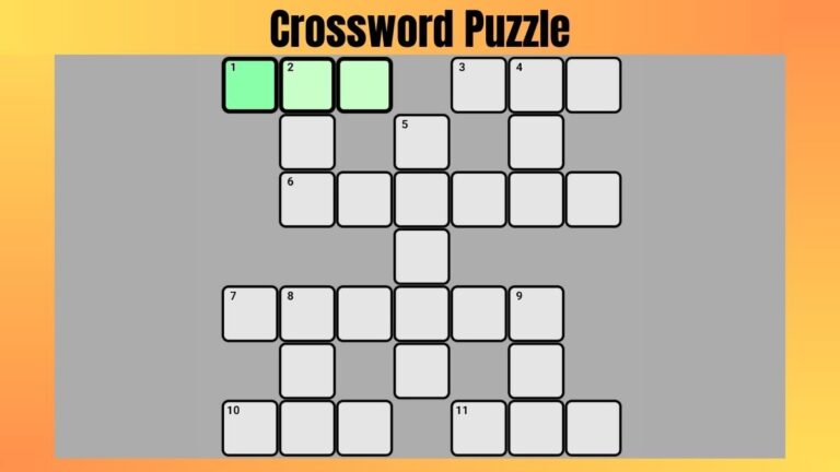 Crossword Puzzle: Solve this Puzzle in 99 Seconds, Clue Inside