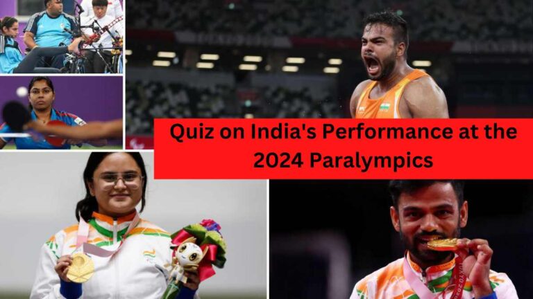 GK Quiz on India's Performance at the 2024 Paralympics