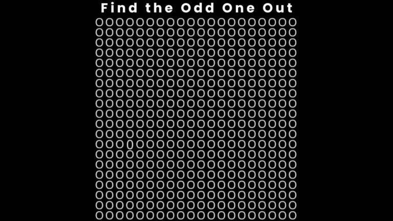 Only 1% with high IQ can find the odd one out in 4 seconds!