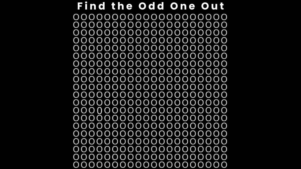 Only 1% with high IQ can find the odd one out in 4 seconds!