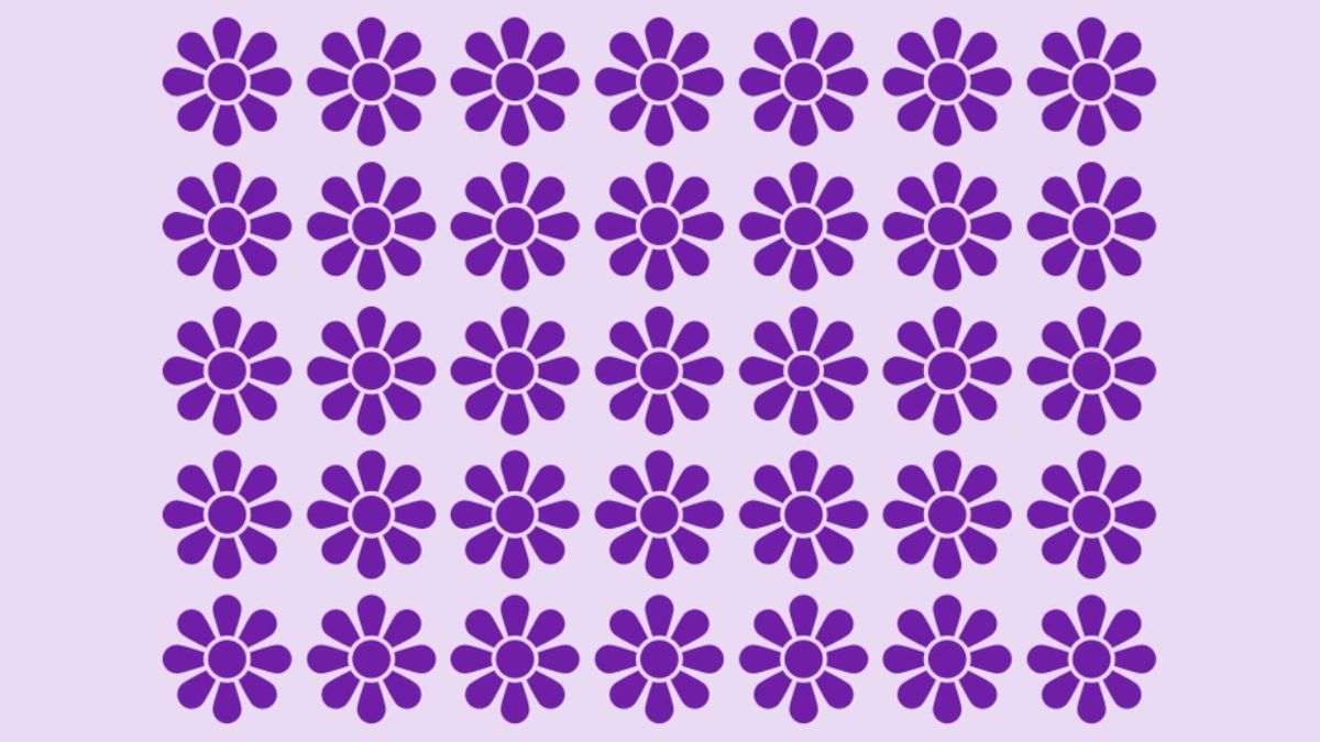 Optical Illusion IQ Test: Can You Spot the Different Flower in 8 Seconds?