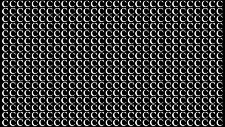 Optical Illusion: Only Top 1% With Sharp Focus Can Spot The Odd Letter Hidden Among C’s In 8 Seconds!