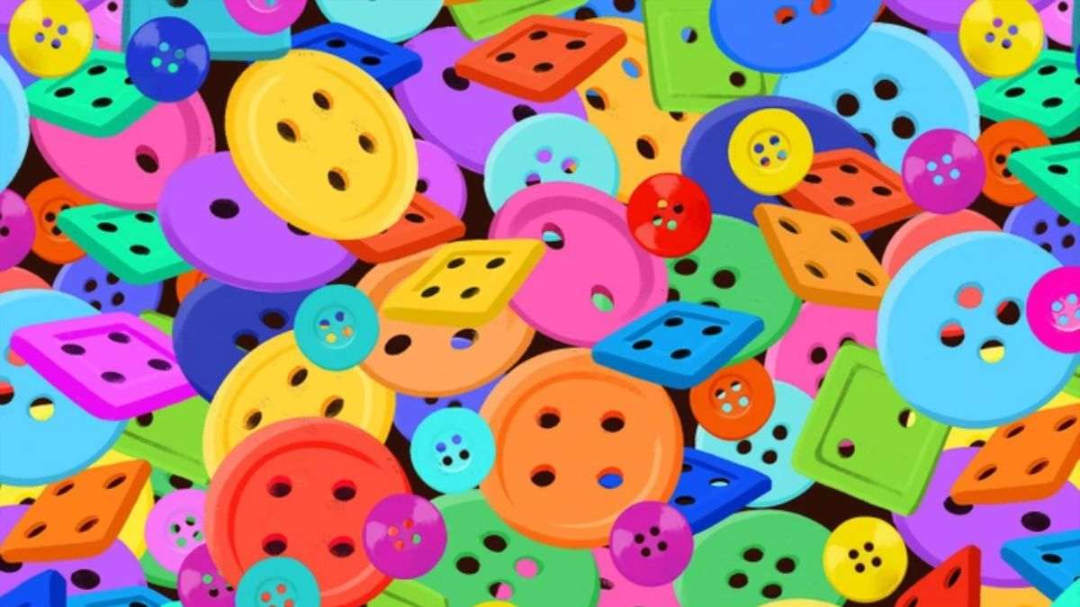 Optical Illusion Test: Can You Spot The Dice Hidden Among Buttons In 8 Seconds?