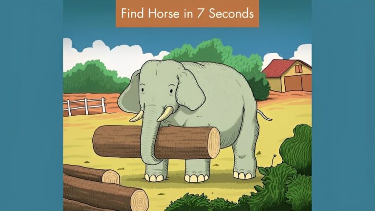 Optical Illusion to Test your IQ: Find the hidden horse in 7 seconds!